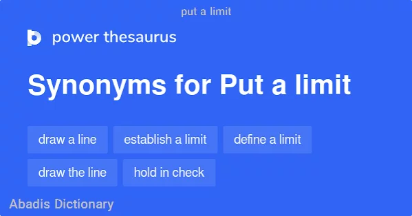 put a limit